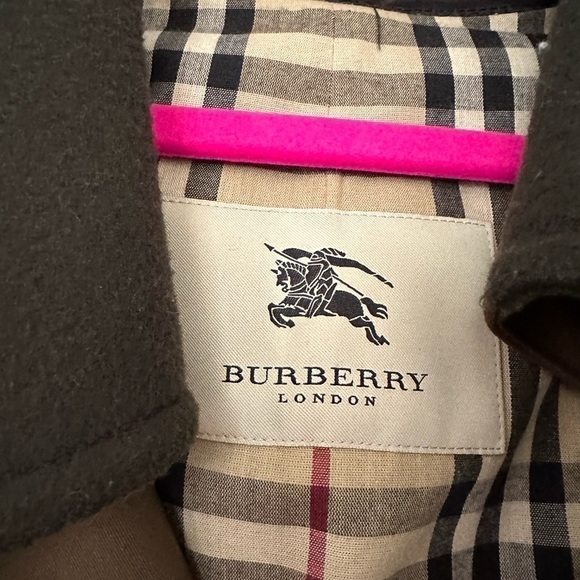 Burberry Wool Camelhair Trench Coat W Removable Lining - Picture 2 of 12